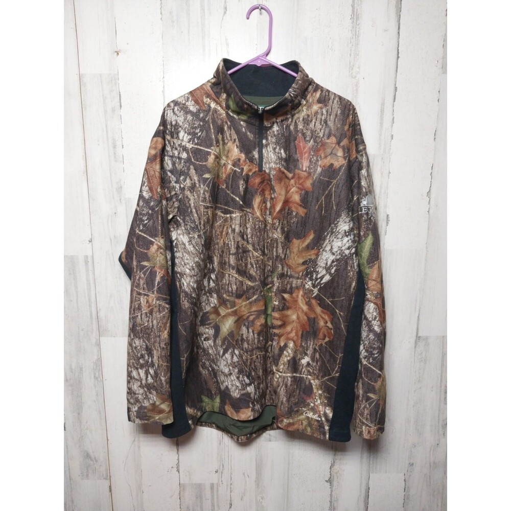 Cabela's 2XL Men's Camo Fleece Quarter Zip Pullover